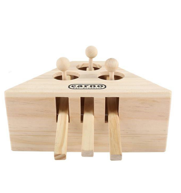 Solid Wood Cat Toy