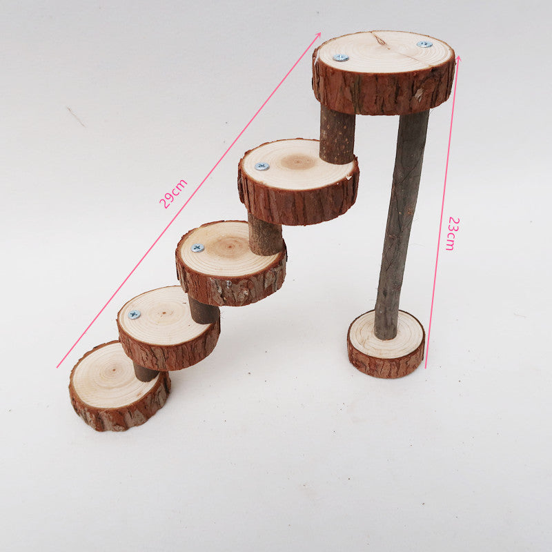 Hamster Toy Solid Wood Spiral Staircase