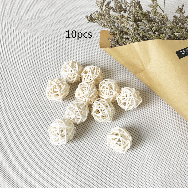 Biting Toy Accessories Parrot Claw White Vine Bal Rattan Ball 3cm