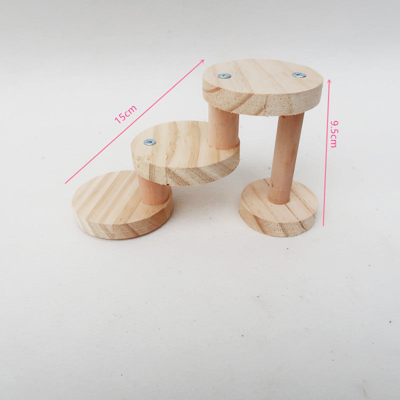 Hamster Toy Solid Wood Spiral Staircase