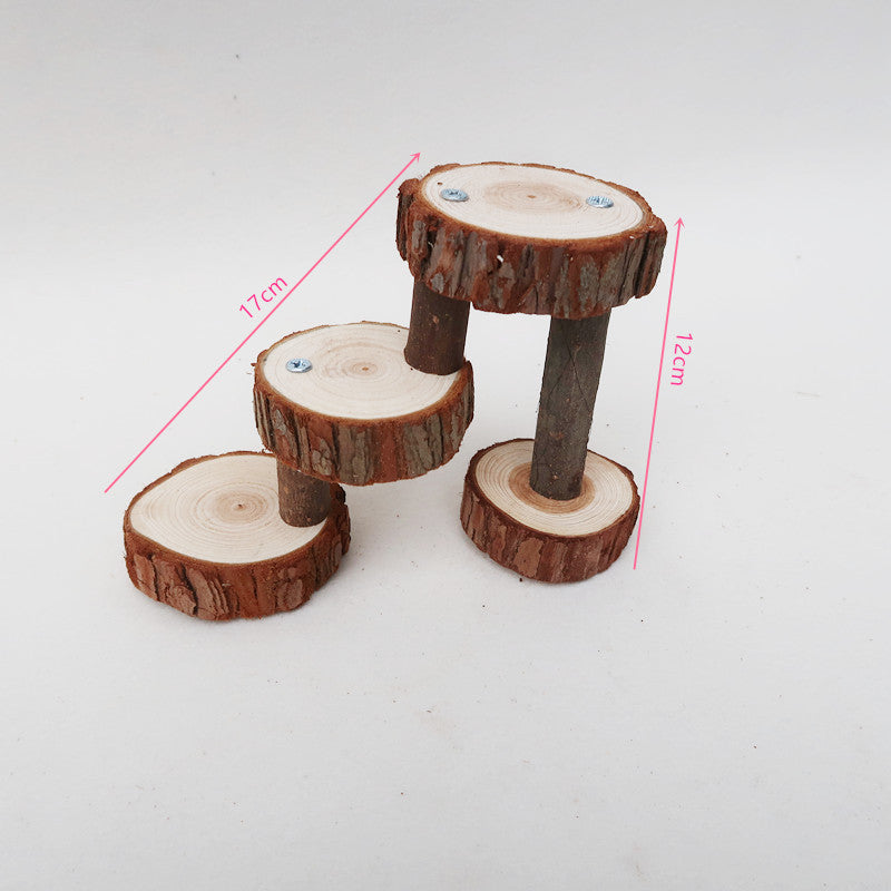 Hamster Toy Solid Wood Spiral Staircase