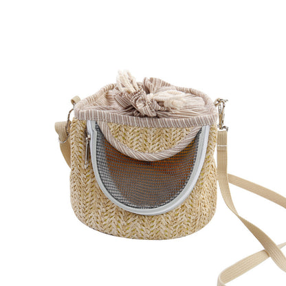 Pet Outing Backpack Hamster Cylinder Satchel