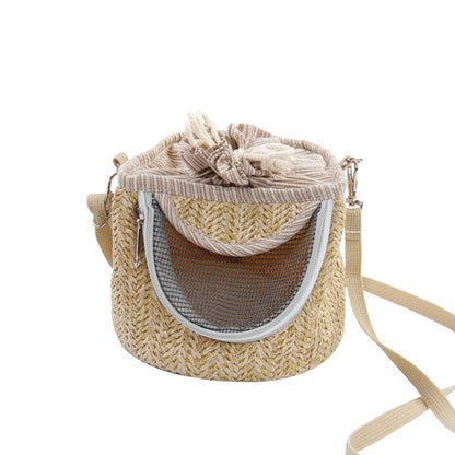 Pet Outing Backpack Hamster Cylinder Satchel