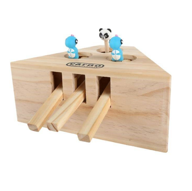 Solid Wood Cat Toy 