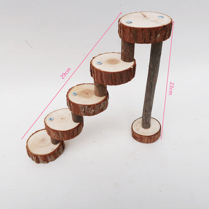 Hamster Toy Solid Wood Spiral Staircase