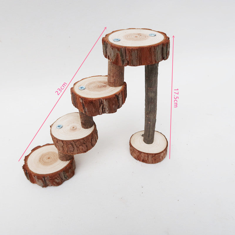 Hamster Toy Solid Wood Spiral Staircase