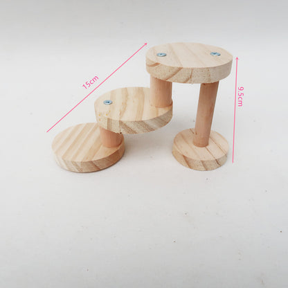 Hamster Toy Solid Wood Spiral Staircase
